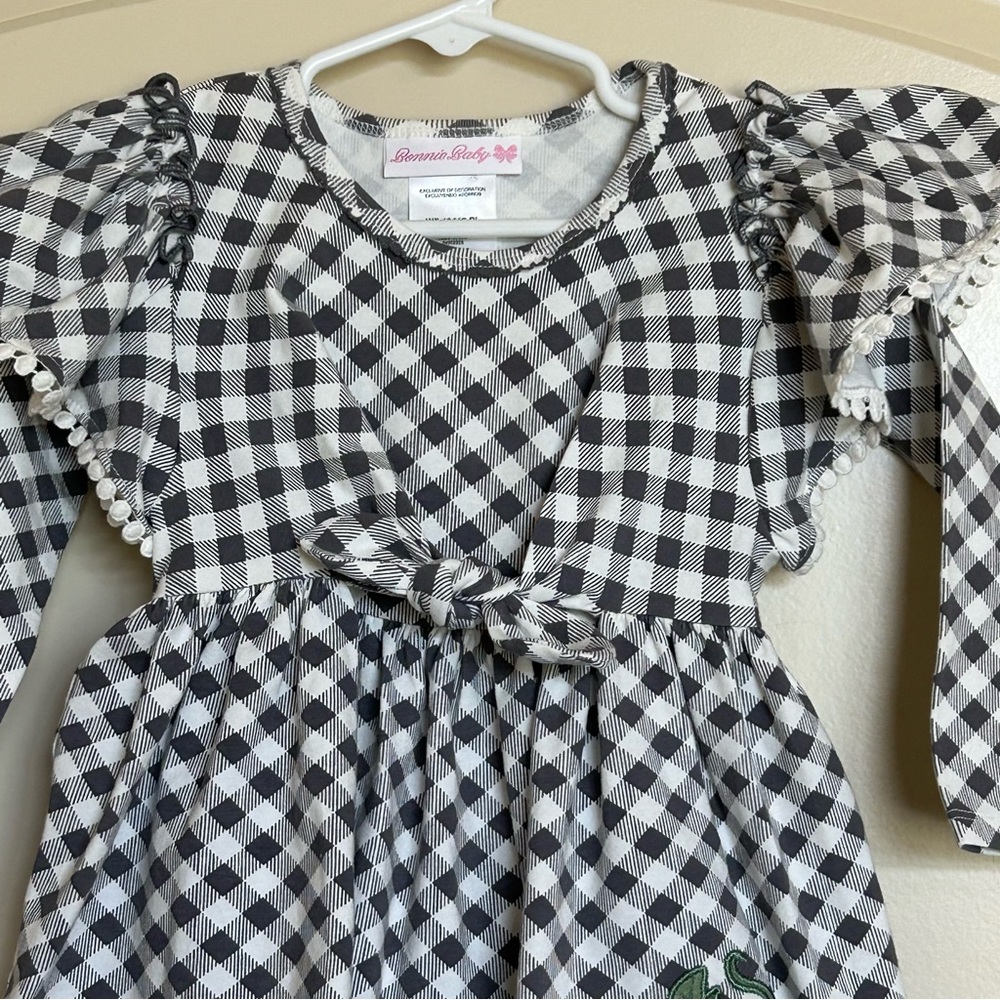 18M Bonnie Baby Thanksgiving Dress & Bloomers - Picture 3 of 8